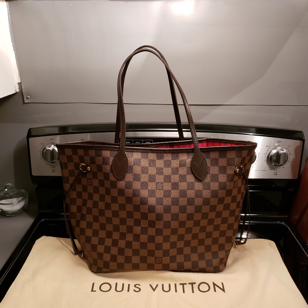 Louis Vuitton Neverfull Danier Ebene Mm Brown Tote